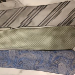 3 men's silk ties